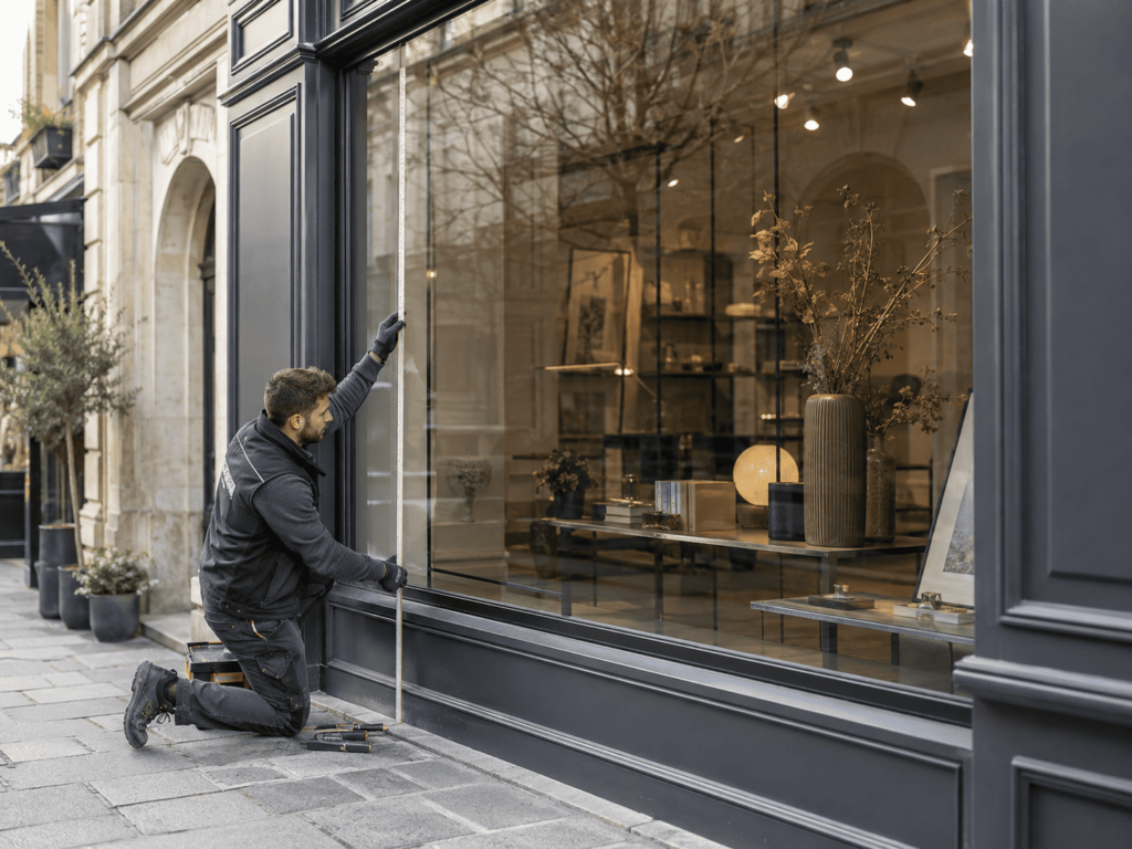 Vitrines de commerce